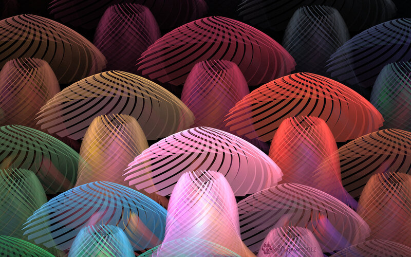Colorful Striped Domes