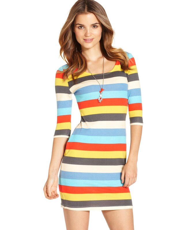 colorful striped dress