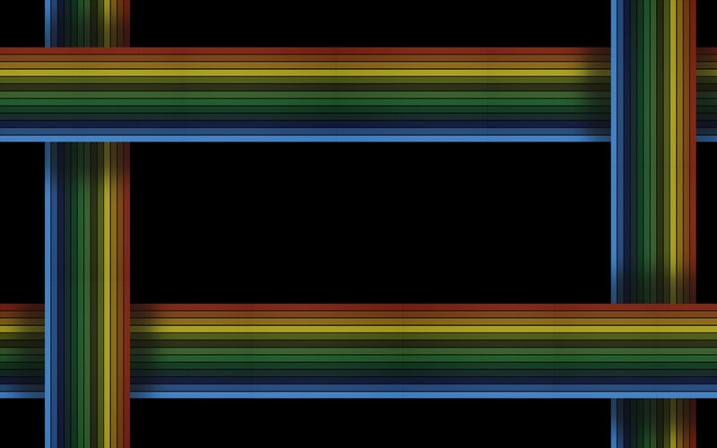 colorful striped frame design