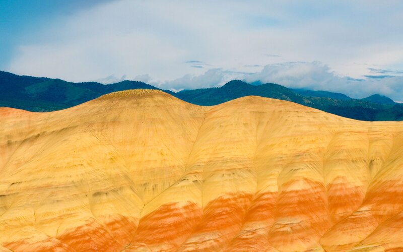 Colorful Striped Hills — Yellow