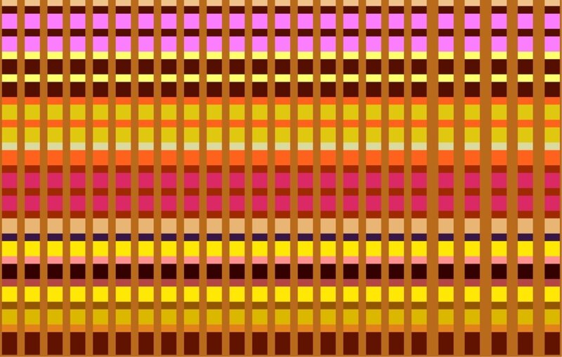 Colorful Striped Pattern — Brown