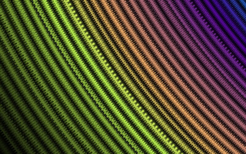 Colorful Striped Pattern — Green