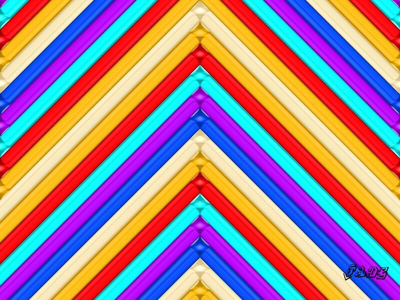 Colorful Striped Pattern — Red