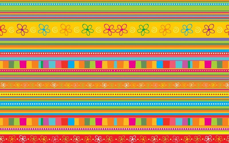 Colorful Striped Pattern — Yellow, Playful