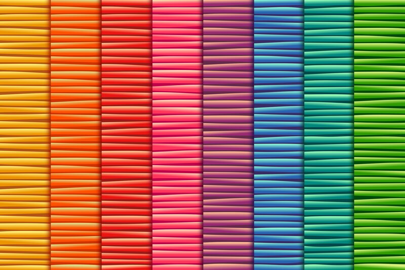 Colorful Striped Patterns — Yellow