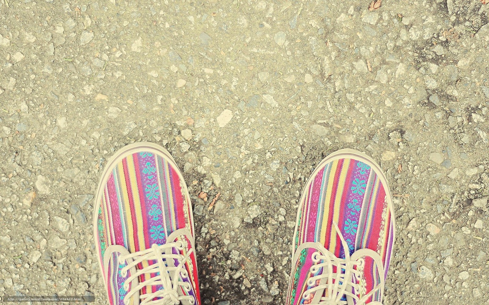 colorful striped sneakers