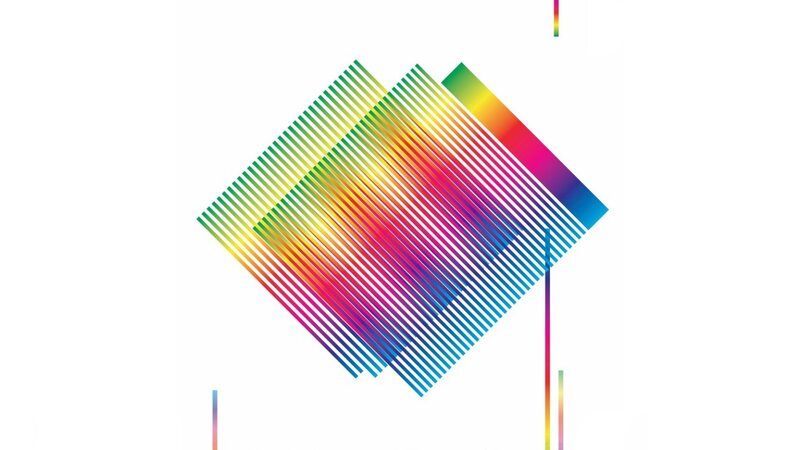 colorful striped square design