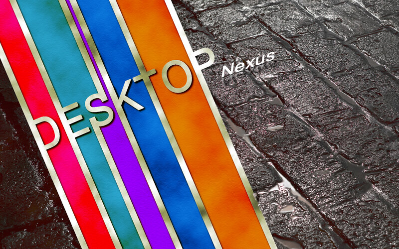 Colorful Stripes on Stone
