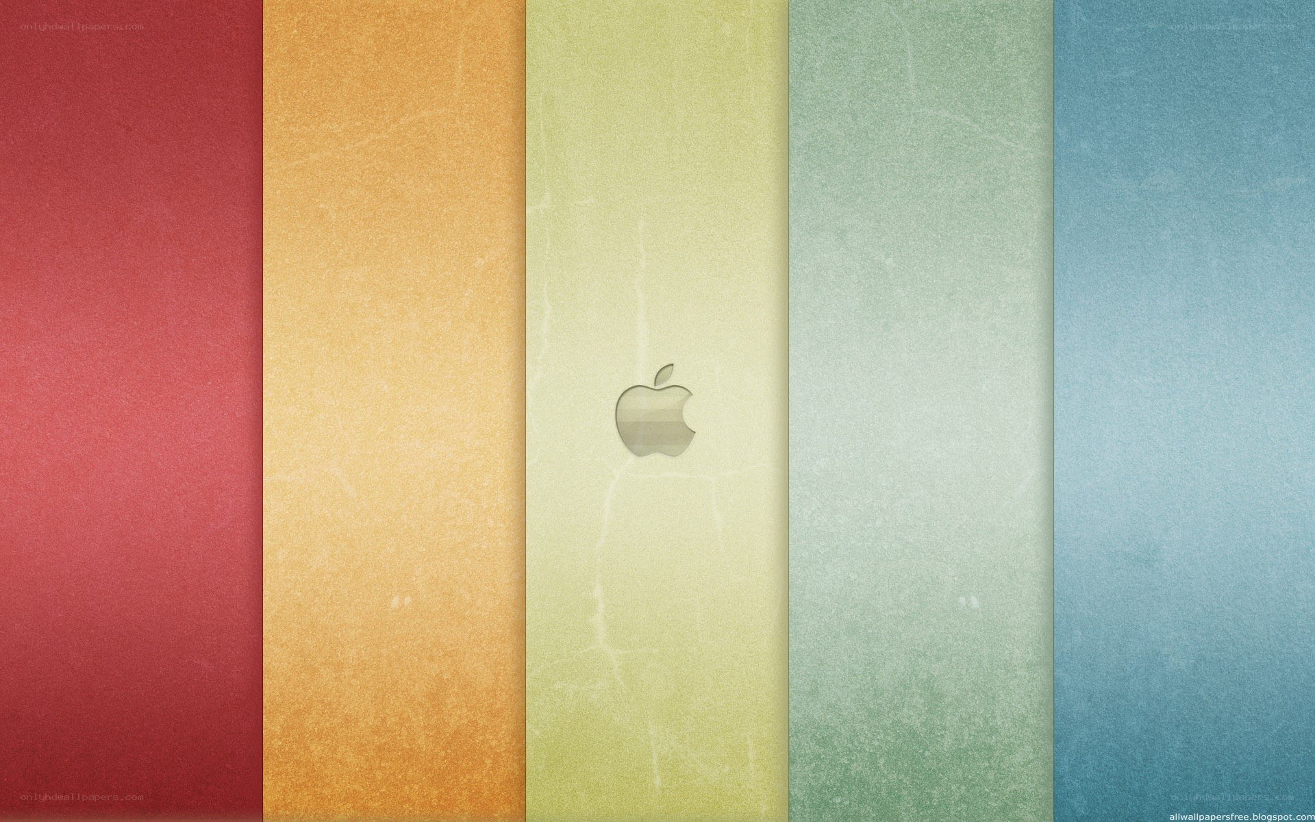 colorful stripes with apple logo