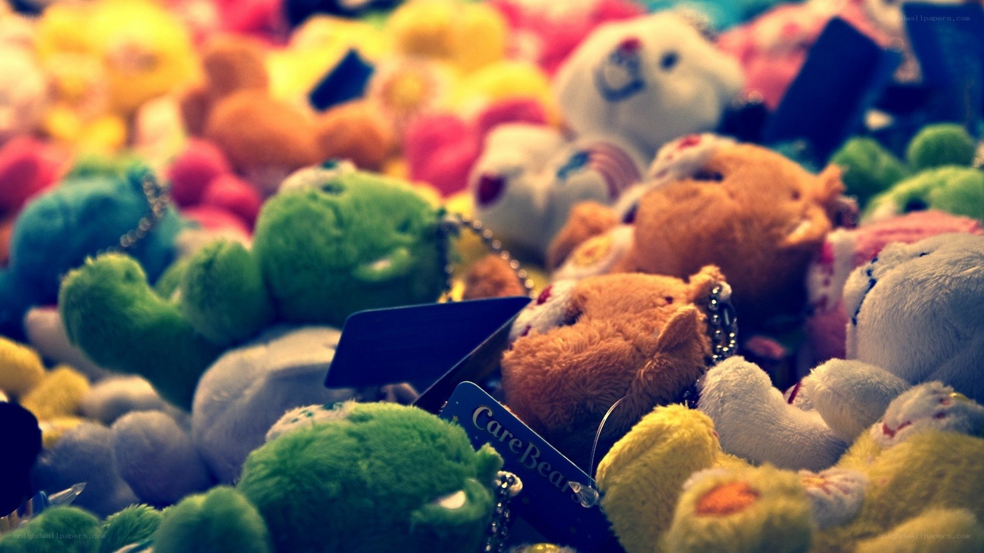 Colorful stuffed animals
