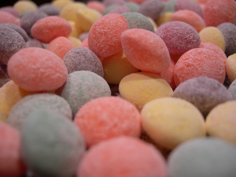 Colorful Sugar-coated Candies — Pink