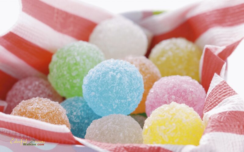 Colorful Sugar-coated Candies — Red