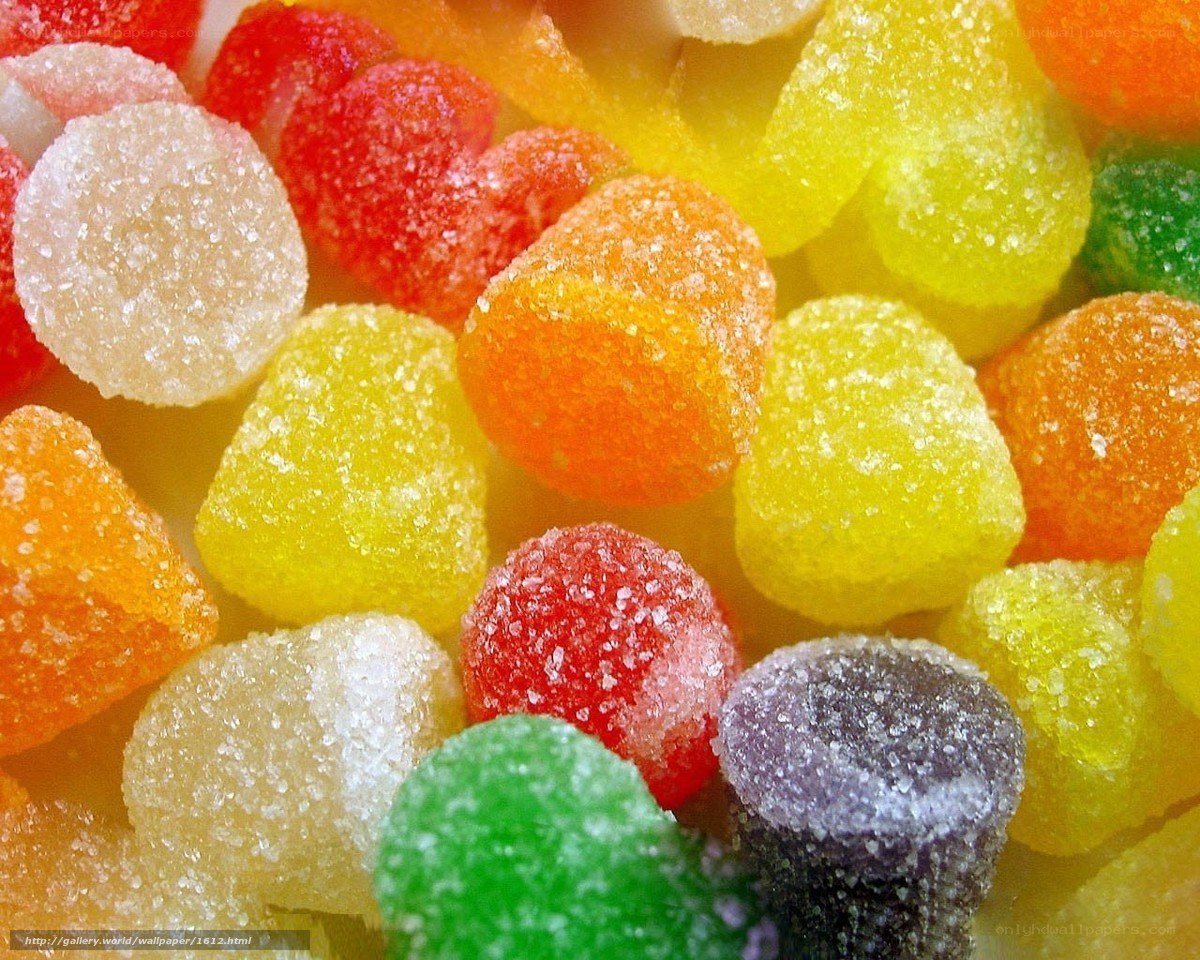 Colorful sugar-coated candies