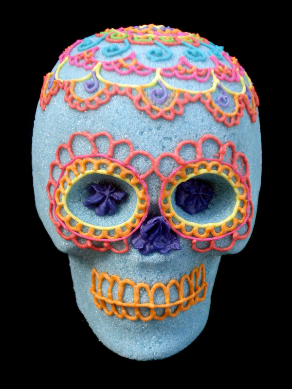 colorful sugar skull