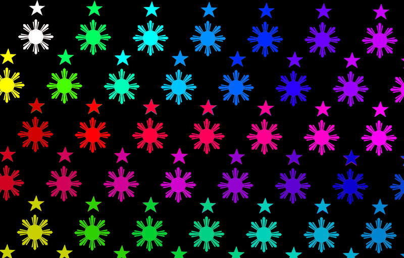 Colorful Sun and Star Shapes
