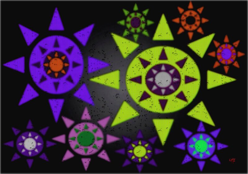 Colorful Sun Symbols