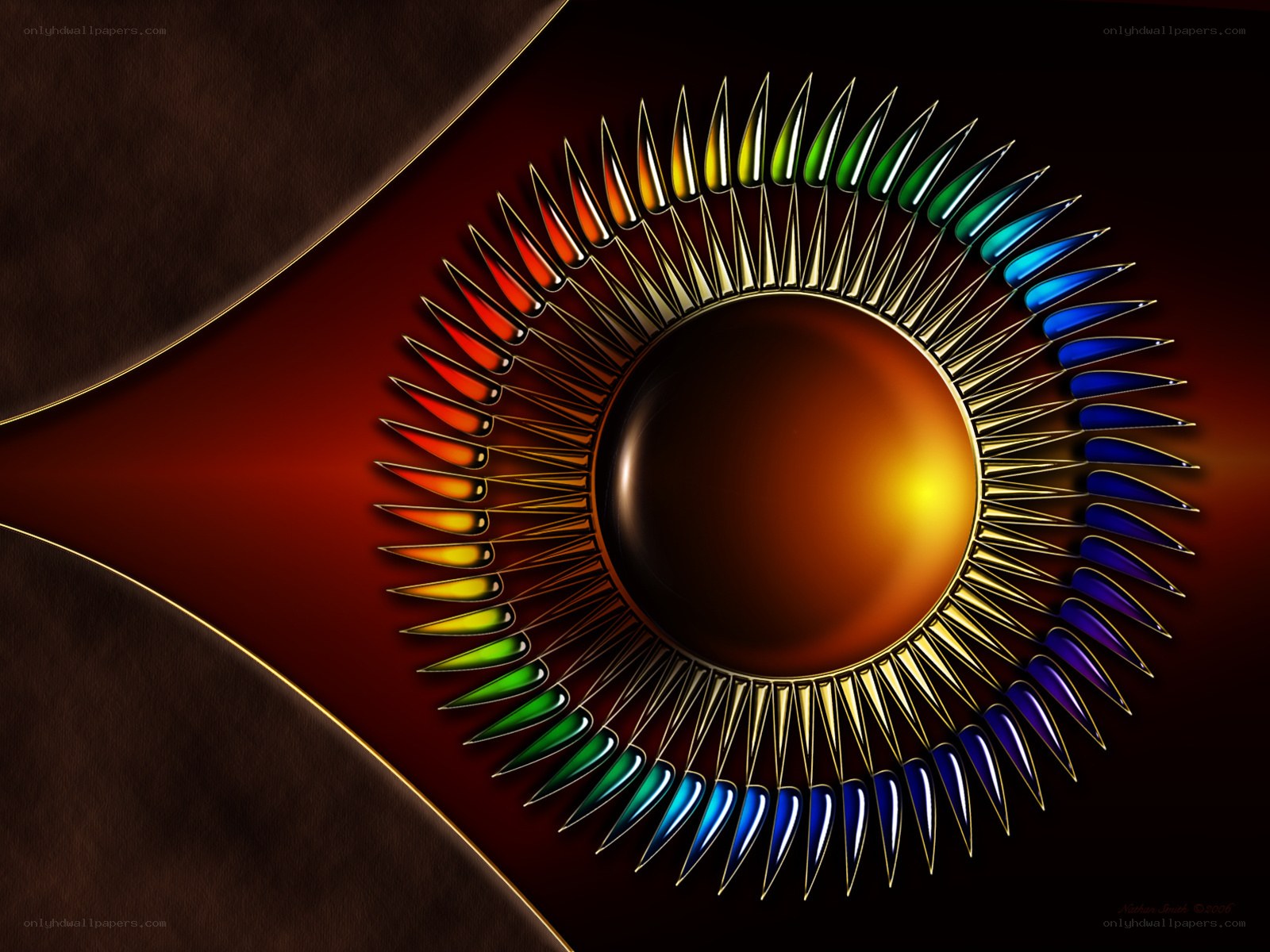 Colorful Sunburst Design