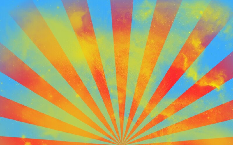 Colorful Sunburst Pattern