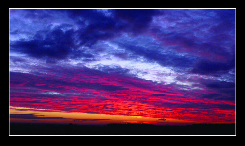 Colorful Sunset Sky — Purple
