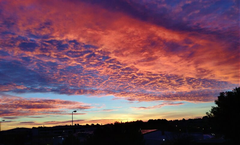 Colorful Sunset Sky — Red, Dramatic