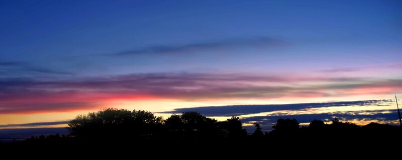 Colorful sunset sky