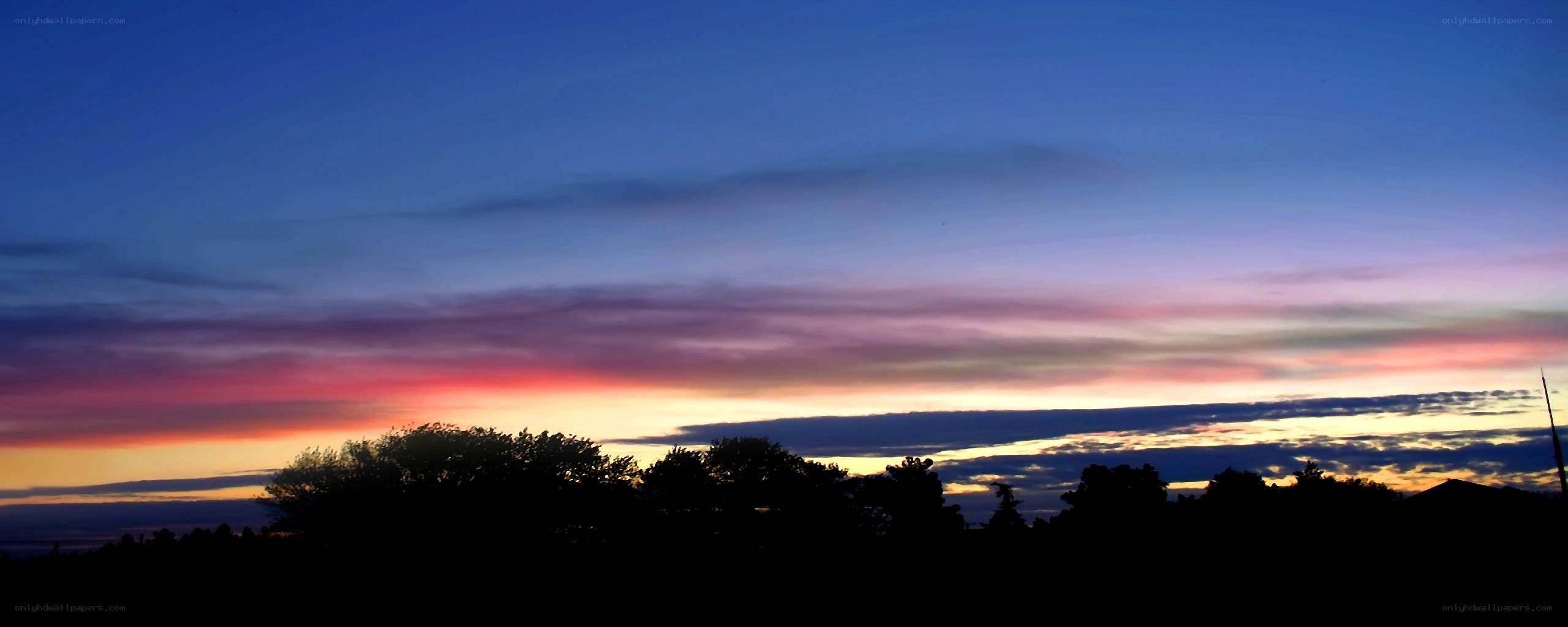 Colorful sunset sky