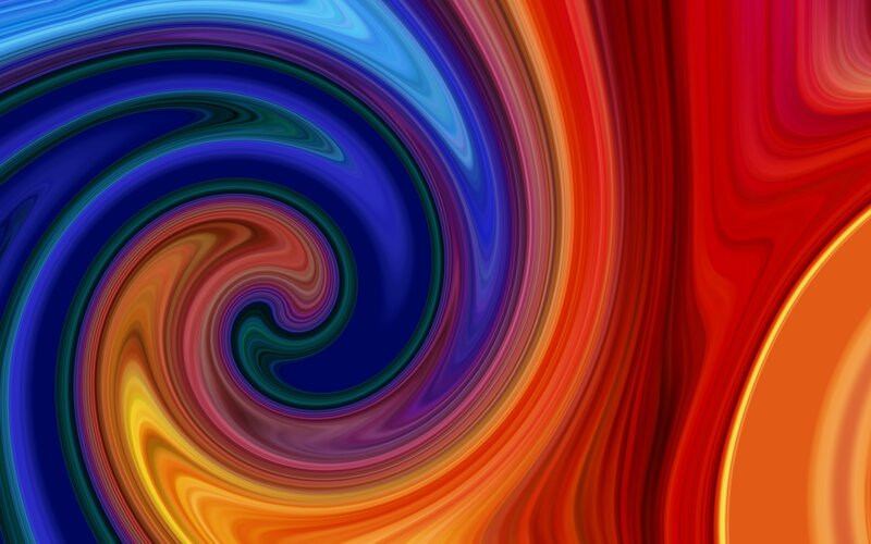 Colorful Swirl Pattern — Blue, Dynamic