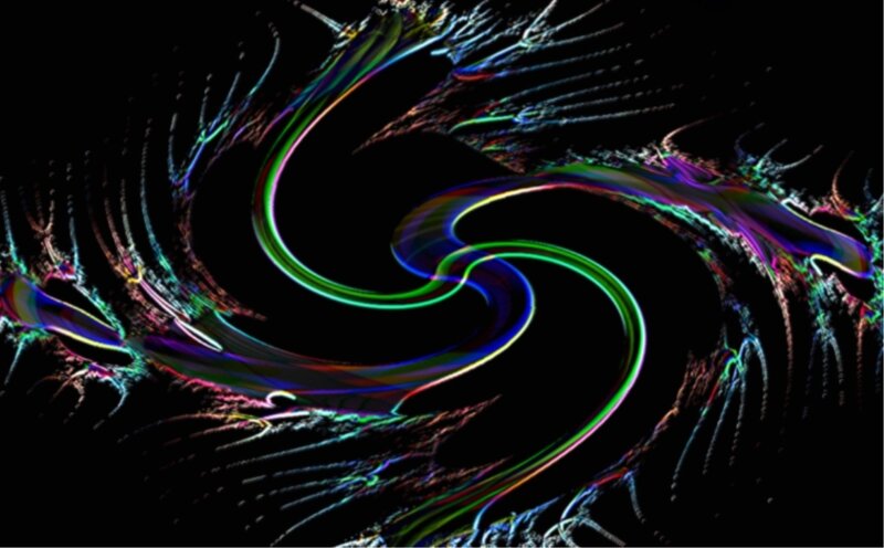 Colorful Swirl Pattern — Green, Dynamic