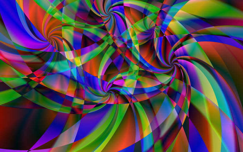 Colorful Swirl Pattern — Green