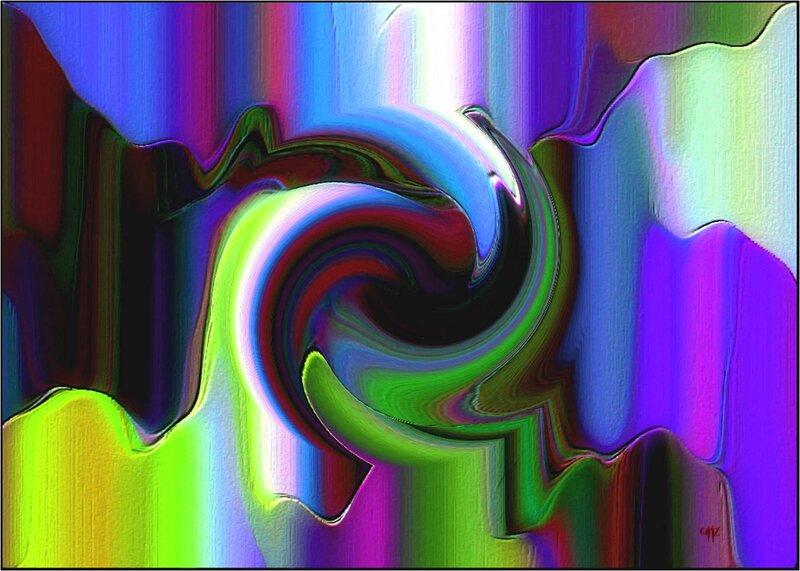 Colorful Swirl Pattern — Green, Vibrant, Abstract, Colors