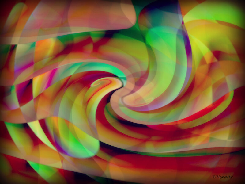 Colorful Swirl Pattern — Green, Vibrant, Abstract