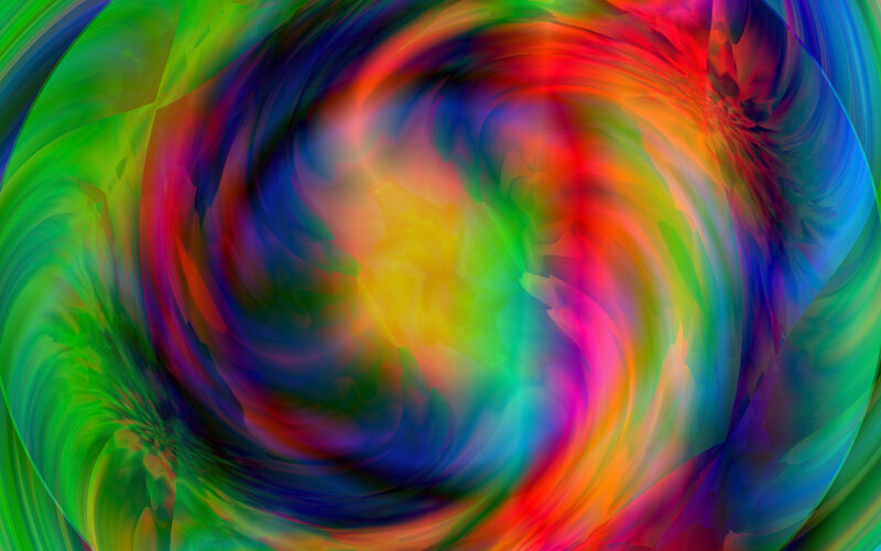 Colorful Swirl Pattern — Green, Vibrant