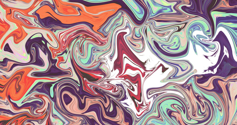 Colorful Swirl Pattern — Orange