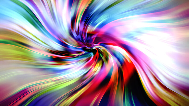 Colorful Swirl Pattern — Red, Dynamic, Abstract