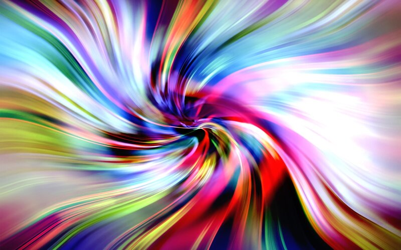 Colorful Swirl Pattern — Red, Dynamic