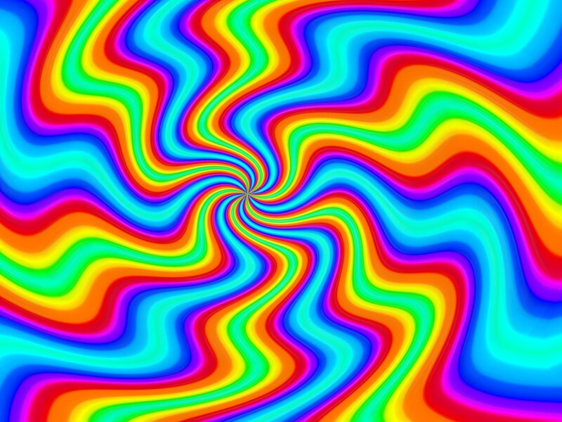 Colorful Swirl Pattern — Red, Hypnotic, Abstract