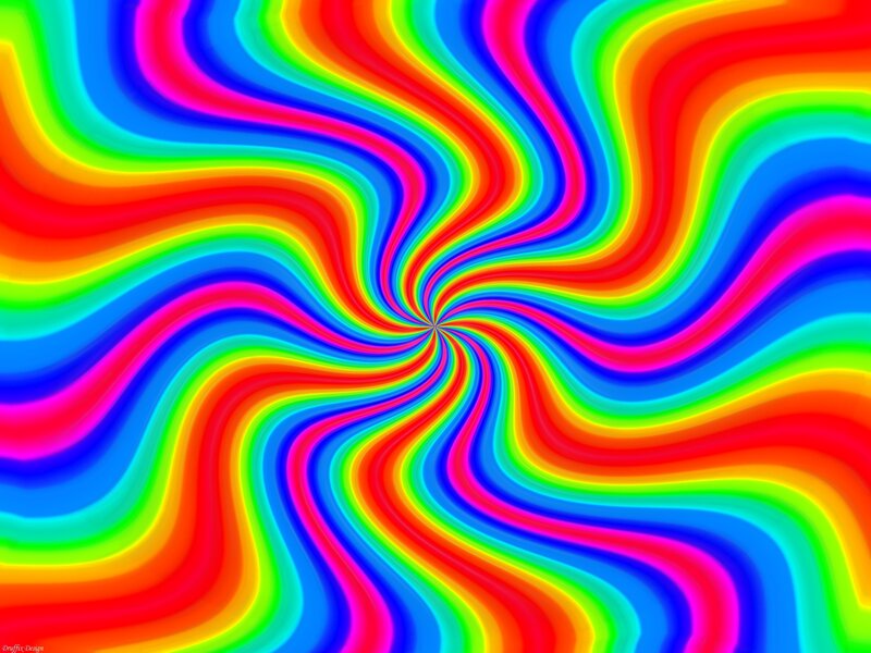 Colorful Swirl Pattern — Red, Hypnotic