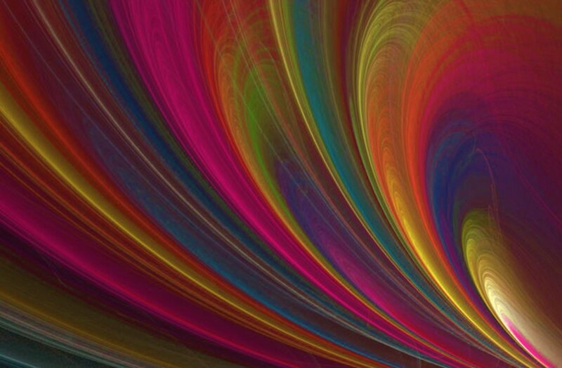 Colorful Swirl Pattern — Red