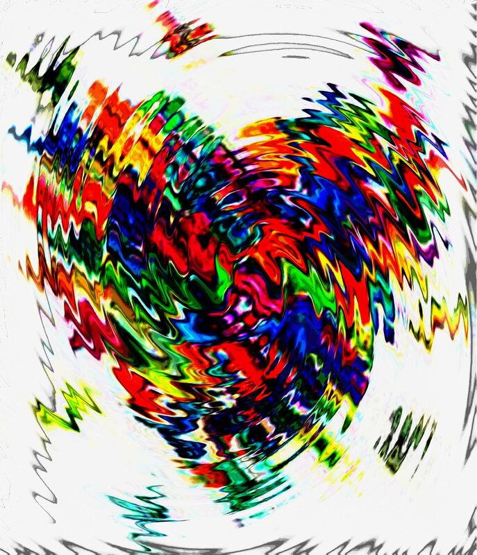 Colorful Swirl Pattern — Red, Vibrant, Abstract, Swirls, Colors