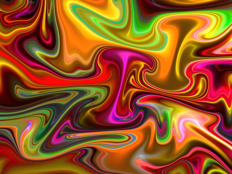 Colorful Swirl Pattern — Red, Vibrant, Abstract, Swirls, Waves