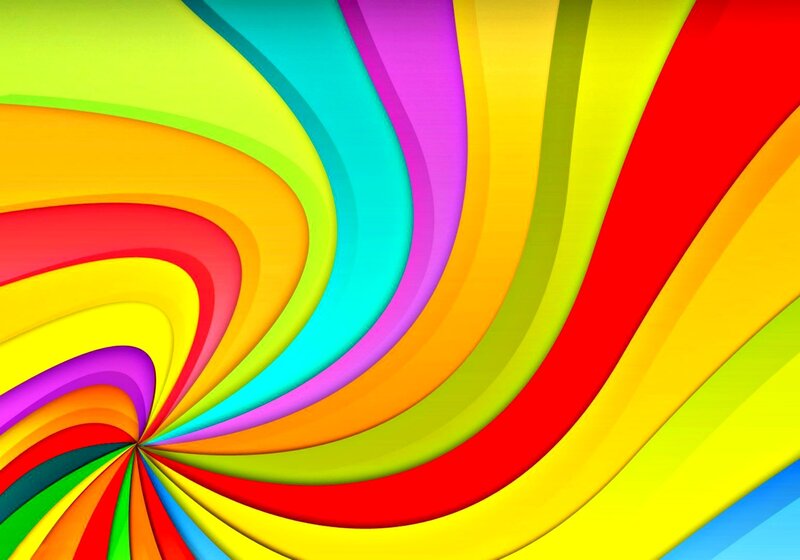 Colorful Swirl Pattern — Yellow, Vibrant, Abstract, Swirls