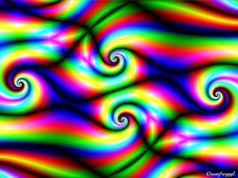Colorful Swirl Patterns — Red