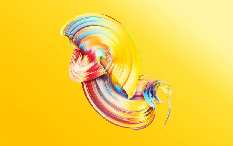 Colorful Swirl Shape