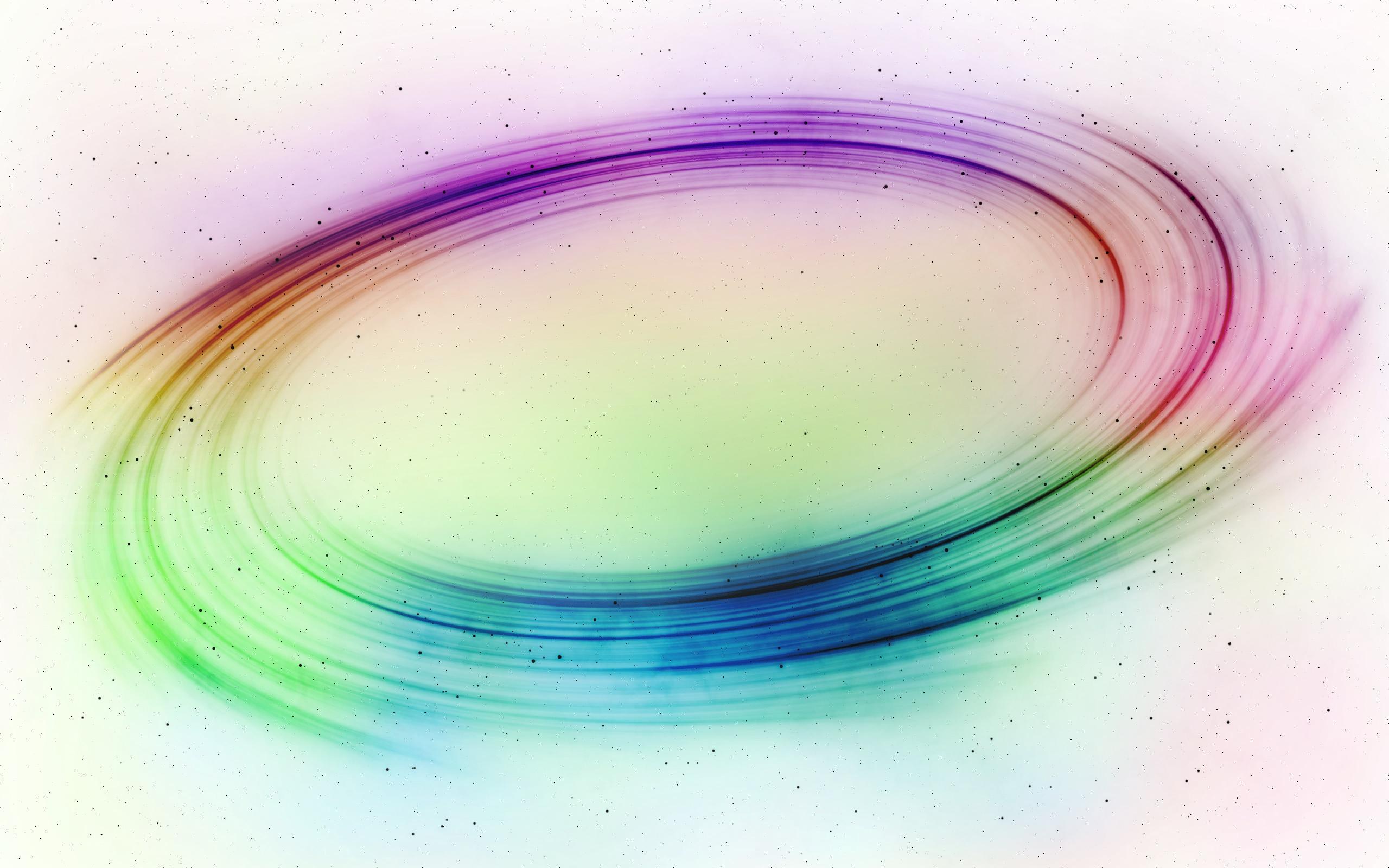 Colorful swirling rings
