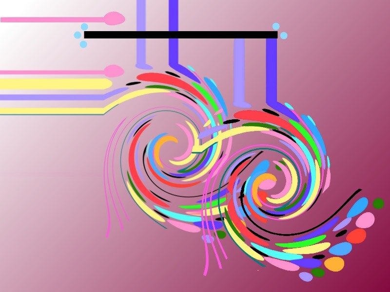 Colorful Swirls and Lines