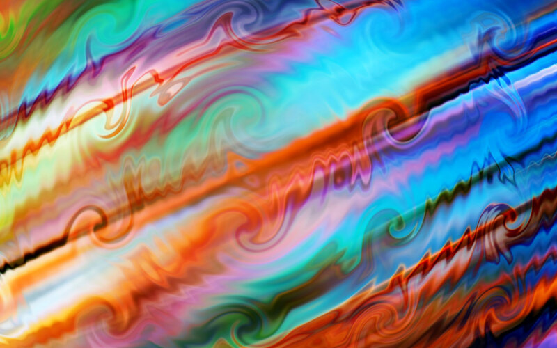 Colorful Swirls — Blue