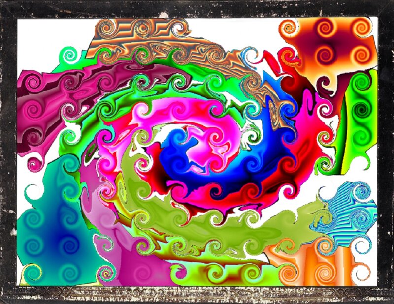 Colorful Swirls — Green