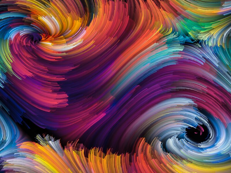 Colorful Swirls — Purple