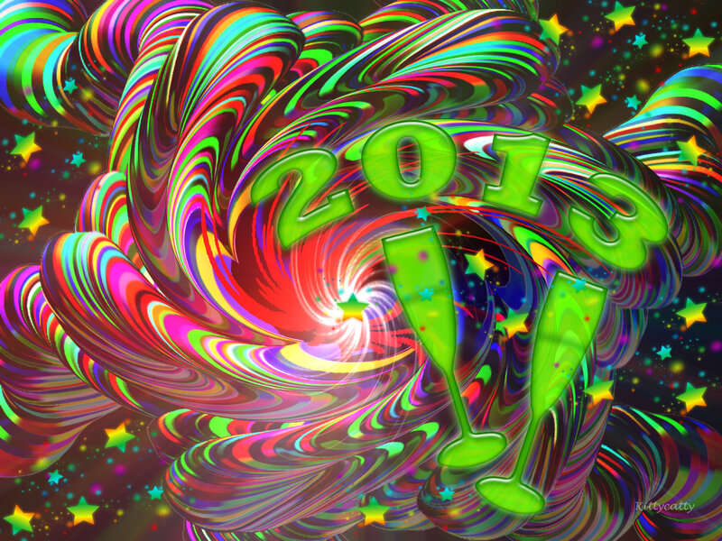 Colorful Swirls with Text