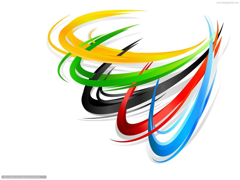 Colorful Swirls — Yellow, Dynamic